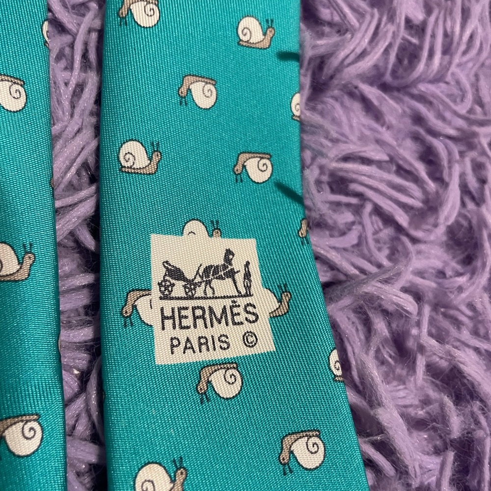 Hermes authentic tie.